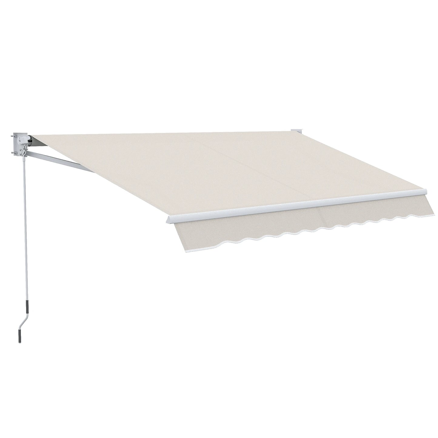 Uitschuifbare Zonwering – Handmatige Zonwering – Terras Schaduw – Balkon Luifel – UV-Bescherming – Waterafstotend – Aluminium Frame - QUORE