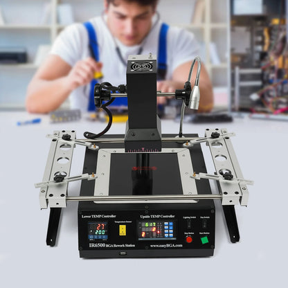 Soldering Station – BGA Rework Station –  Reparatie Station – Printplaat Herstel – Precisie Temperatuurcontrole – Dubbele Infraroodverwarming - Zwart - QUORE