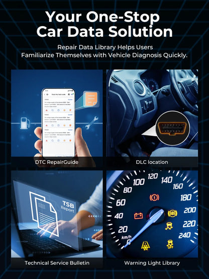 OBD Scanner - OBD2 - Auto Scanner - Auto uitlezen - Diagnose Apparatuur voor Auto's - OBD2 Smart Bluetooth Scanner - Volledig Systeem Diagnoseapparaat - DTC Uitleg - Onderhoud Reset Tool - Auto Code Reader - App Compatibel