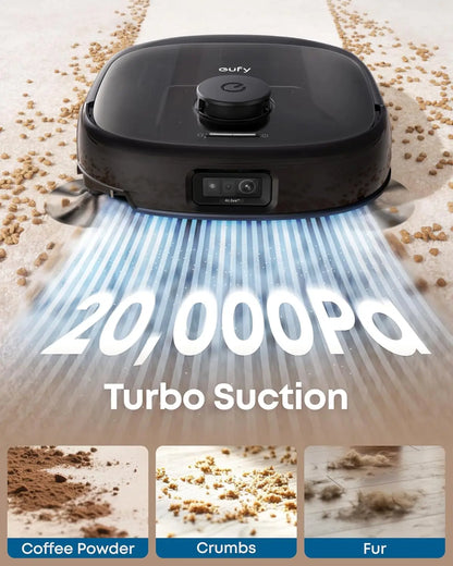 Robotstofzuiger – Dweilrobot – Stofzuigrobot – Dweilstofzuiger – Zuig- en dweilrobot – 20.000 Pa Zuigkracht – HydroJet Systeem met Roller Mop