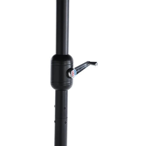 Buitenparasol – Tuinparasol – Dubbele Buitenparasol – Dubbele Parasol – Rechthoekige Parasol – Waterbestendig Polyester – Dubbellaags Ontwerp - Donkergrijs