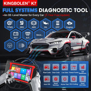 K7 - OBD2 Scanner - Diagnosecomputer - Storing Verwijderen - Volledige systeemdiagnose - Uitleesapparatuur Auto - Diagnose Auto - Autodiagnosetool - 28 Resetten - Globale Versie - Zwart