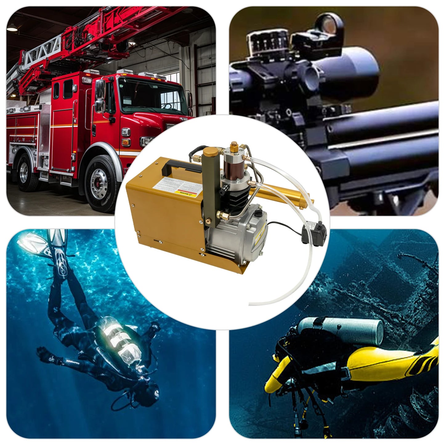 Luchtcompressor – Hogedruk Compressor – Industriële Compressor – Compacte Compressor – Krachtige Luchtstroom – Koper Motor – Duurzaam Materiaal
