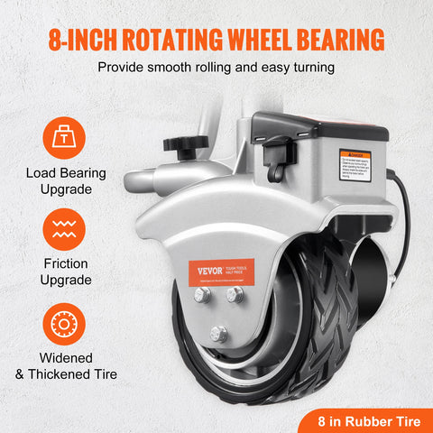 Vevor - Electric Trailer Dolly - Trailer Mover - - 350W - 12V - Up to 5000lbs - Trailer - Trailer - Motor - Wheel - Mover - Electric Motorized Nose Wheel Dolly