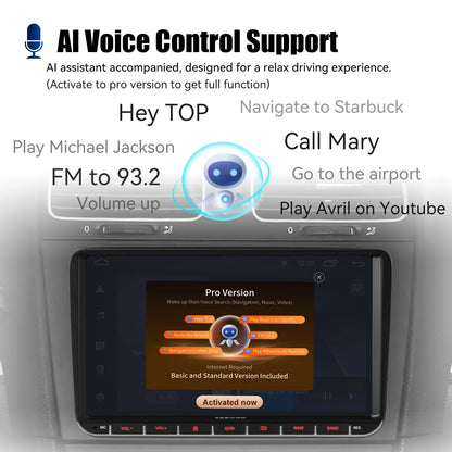 ESSGOO Android 14 Car Radio Carplay 6+128G For Volkswagen Passat b6 b7 golf 5 6 Polo Jetta Skoda Car Multimedia Player GPS WiFi