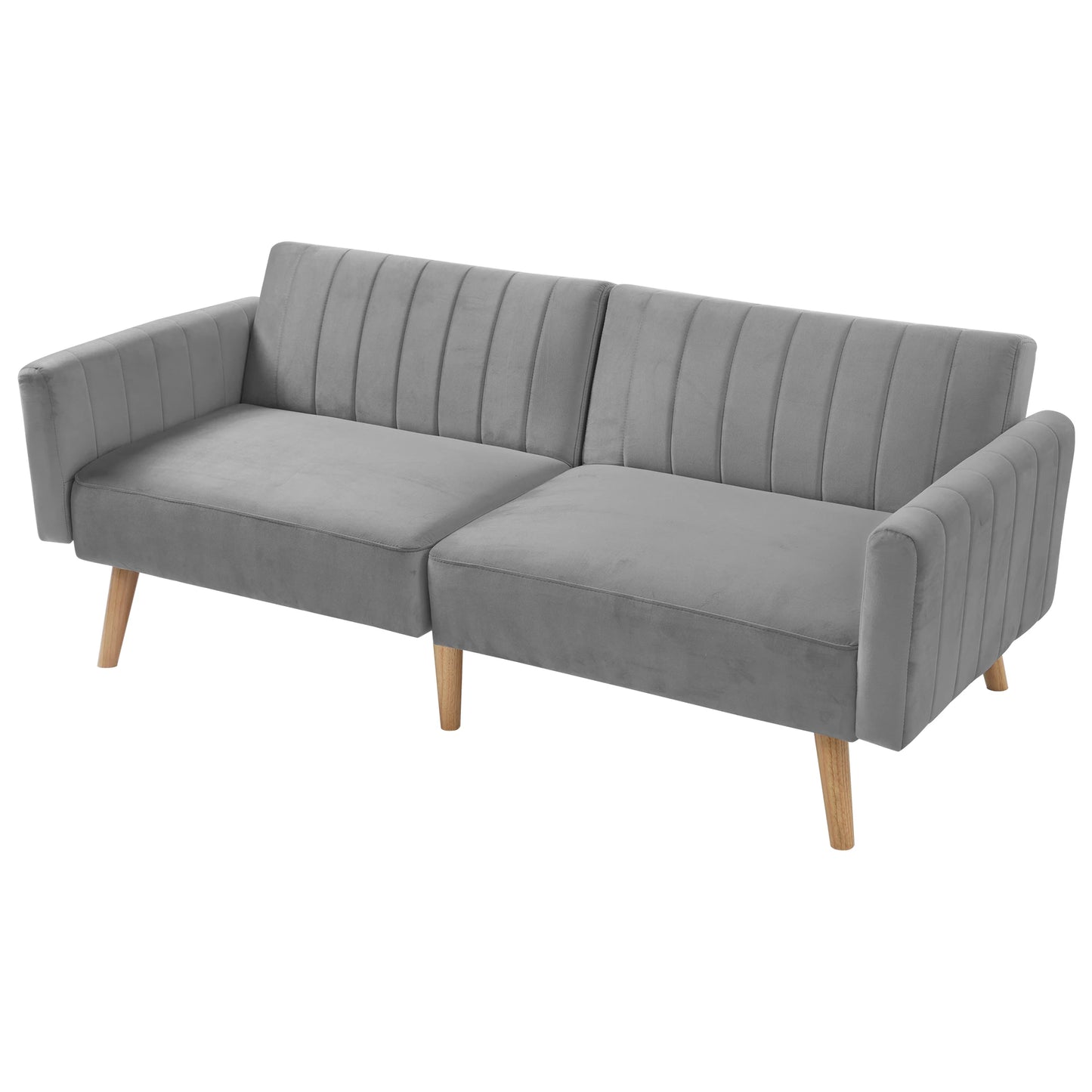Sofa Bed – Bankbed – Slaapbank – Bedbank – Velvet Stof – Houten Constructie – Compact Formaat