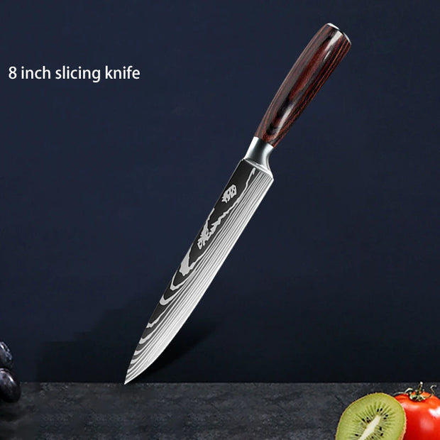 Professionele Keukenmessen - 10-delige Messenset - japanse messen - Messensets - QUORE