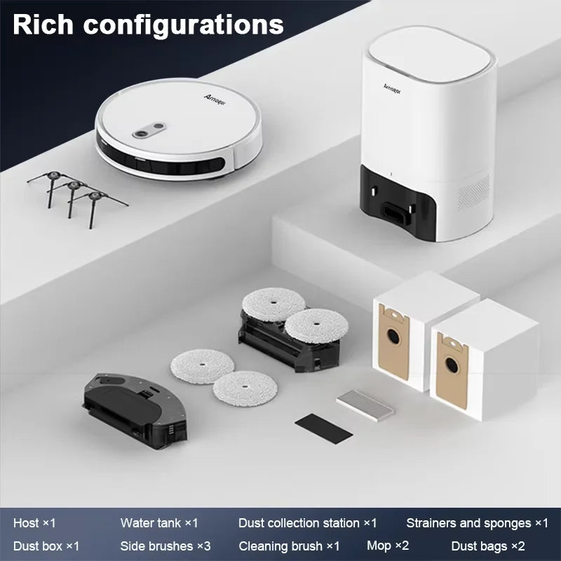 Robotstofzuiger – Robot Stofzuiger – Dweilrobot – Automatische Stofzuiger – Stofzuiger Met Stofzak – 3-4 Zuigstanden – Li-ion Batterij 2 uur