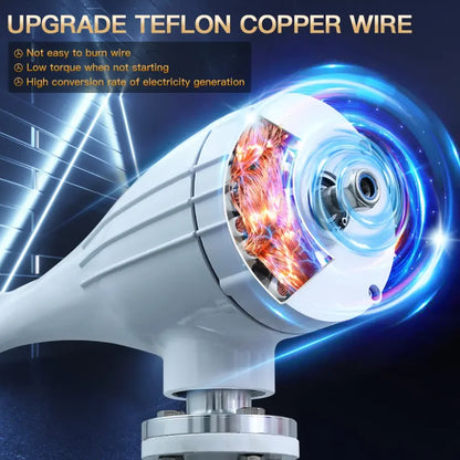 4000W High Efficiency Wind Turbine Off Grid System 12V 24V Output Voltage 220V 230V Home Appliance Power Supply System