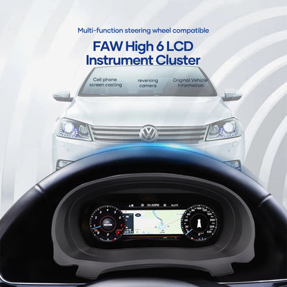 Digitaal Dashboard – Digitale Cockpit – Instrumentenpaneel – Auto Display – Instrumentencluster – 12,3 Inch HD IPS Scherm – Linux Systeem Snelle Start