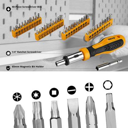 Deko - Gereedschapskoffer - 228-delig - Gevuld - Gereedschap - Gereedschapsset - Gemengde gereedschapsset - Autoreparatiegereedschapcombinatie - Ge - QUORE
