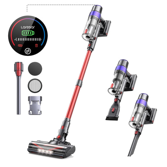 LARESAR V8 48Kpa 500W Cordless Vacuum Cleaner Elite 8 Car 60 Mins Home Appliance Wireless Removable Battery NEW Brushless motor