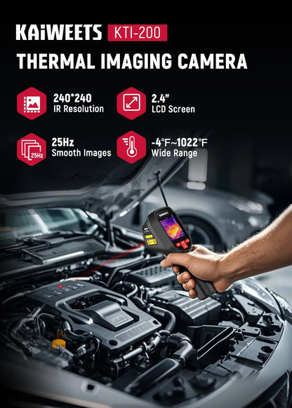Warmtebeeldcamera – Thermische Camera – Infraroodcamera – Warmte Detector – Temperatuurmeter – 240x240 Resolutie – 550℃ Meetbereik