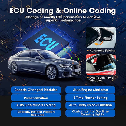 Autodiagnosetool – OBD Scanner – Diagnoseapparaat – Auto Scanner – Auto Diagnose – 10 Inch Touchscreen – Wifi En Bluetooth
