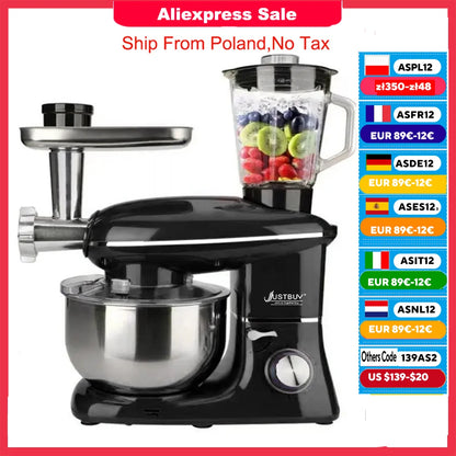 Keukenmachine – Multifuntionele Keukenmachine – Foodprocessor – Mixapparaat – 1500W Motor – Hakken En Mengen