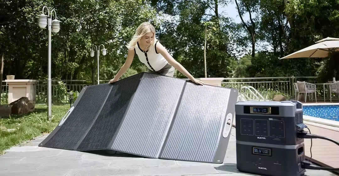 Opvouwbaar Zonnepaneel – Draagbaar Zonnepaneel – Zonnepanelen – Solar Panel – 400W Vermogen – 23% Energieomzetting – Waterafstotend – Compact Design