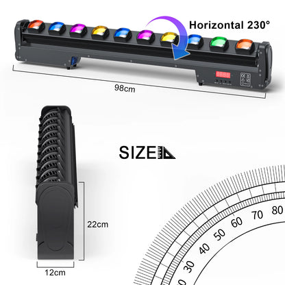 Led Stageverlichting – Rgbw Discoverlichting – DJ Verlichting – Feestverlichting – Clubverlichting – 4 Stuks 250W – Scherpe 2° Swing Dot Beam - QUORE