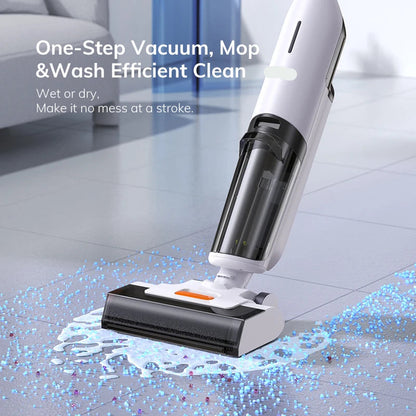 Steelstofzuiger - Vacuum Cleaner - Draadloze Stofzuiger- Kruimeldief Snoerloos - 5500Pa Zuigkracht - Handstofzuiger - Nat- en Droogreiniger - Zelfreiniging in 1 Minuut en Dubbel
