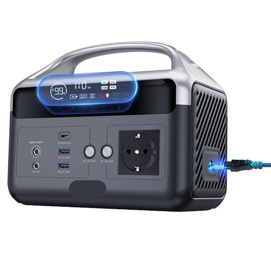 Powerstation - Stroomgenerator - Powerbank -  Aggregaat - met 300W Uitgang - Draagbare - 179Wh LiFePO4 Batterij - LED Zaklamp en Snelladen – Compacte Noodstroomvoorziening voor Kamperen en Thuisgebruik