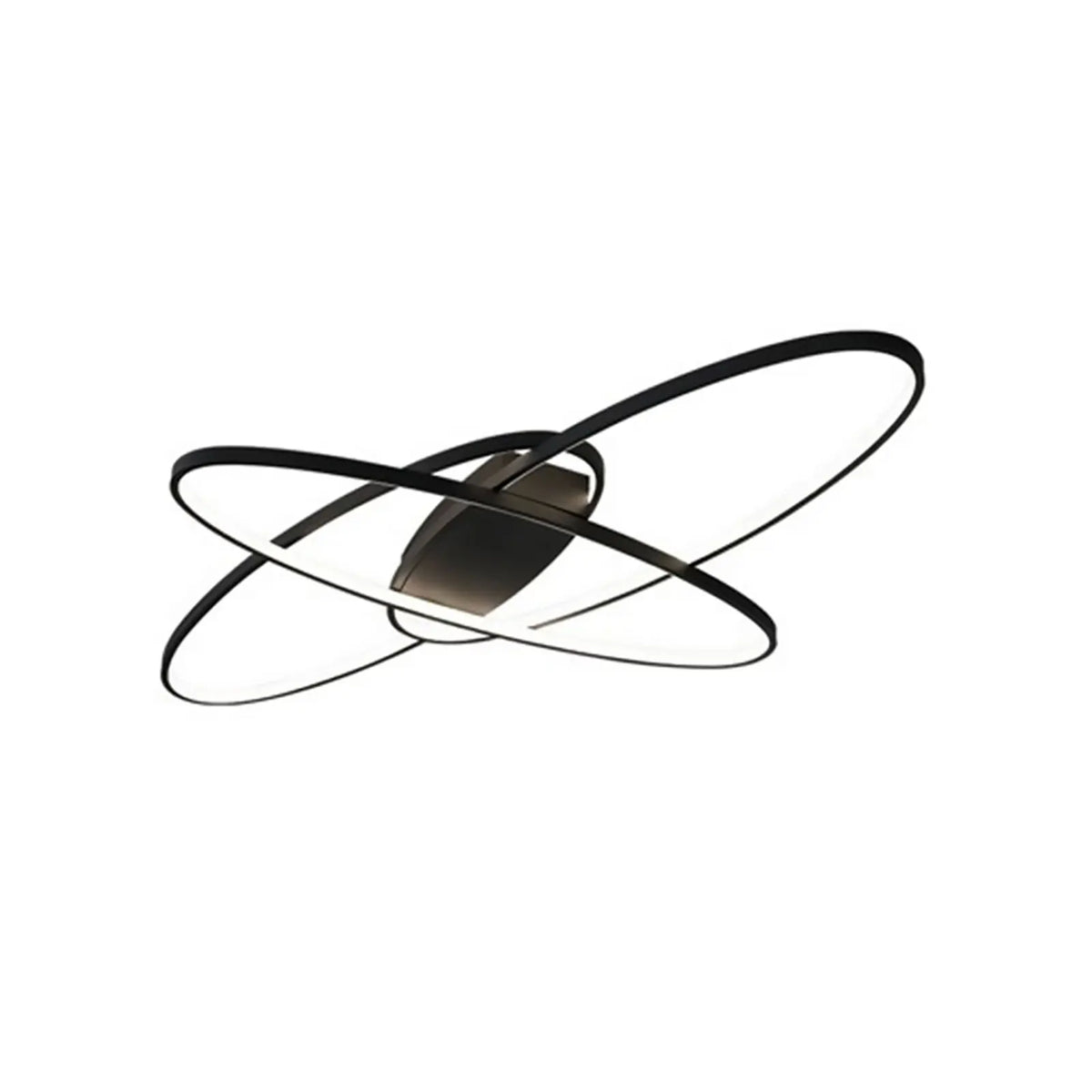 Plafondlamp - Plafonniere - Industrial Ceiling Lamp - 70W - Creatieve Hanglamp - LED Kroonluchter - Zwart - QUORE