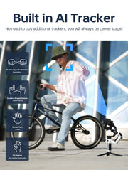 Gimbal Smartphone - Stabilisator voor Smartphone & Camera - Gimbal voor Smartphone & Camera - 360° - Kantelhoek +170°~-45° - 3-Axis - Handheld spiegelloos - met AI-tracker Magnetic Fill - Zwart Kit