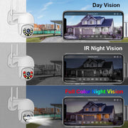 Security Camera System - 8CH 3MP Camera - Outdoor - POE Camera - Surveillance Camera - AI Human Detection - Security Camera - Security Camera System - Night Vision - 4 Pieces - White