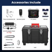 Hcalory - Dieselkachel - Elektrische kachel - Kachel en ventilatoren - Benzineluchtkachel - Dieselhulpkachel - 12V - 220V - 8kW - 6L - Zwart