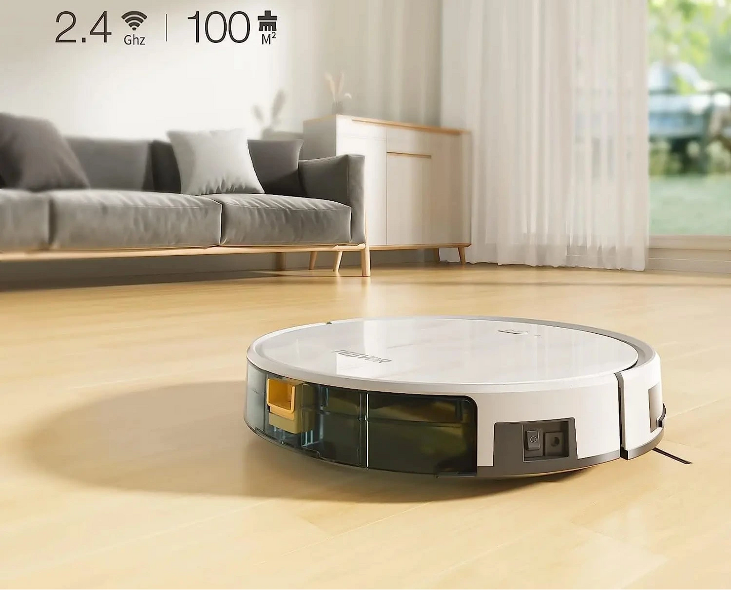 Robotstofzuiger – Robot Cleaner – Dweilrobot – Automatische Stofzuiger – 6000Pa Zuigkracht – 5200mAh Batterij