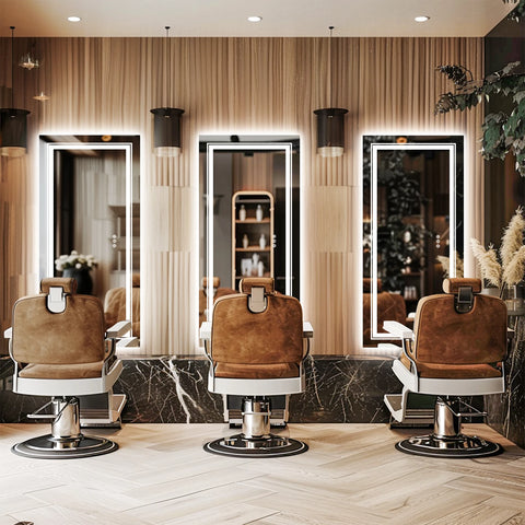 LED Badkamerspiegel - Badkamerspiegel - Badkamerspiegel met Verlichting - 100x60 cm - Voor- en Achterverlichting - Dimbaar - Anti-condens - Breukbestendig - Lichtgrijs