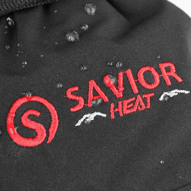 Savior Heat - Heated Gloves - Electric Heated Gloves - Winter Ski Heated Gloves - With Rechargeable Battery - Heated Mittens for Men Women - Keep Warm Outdoors - Thermal Gloves - Size S - Black