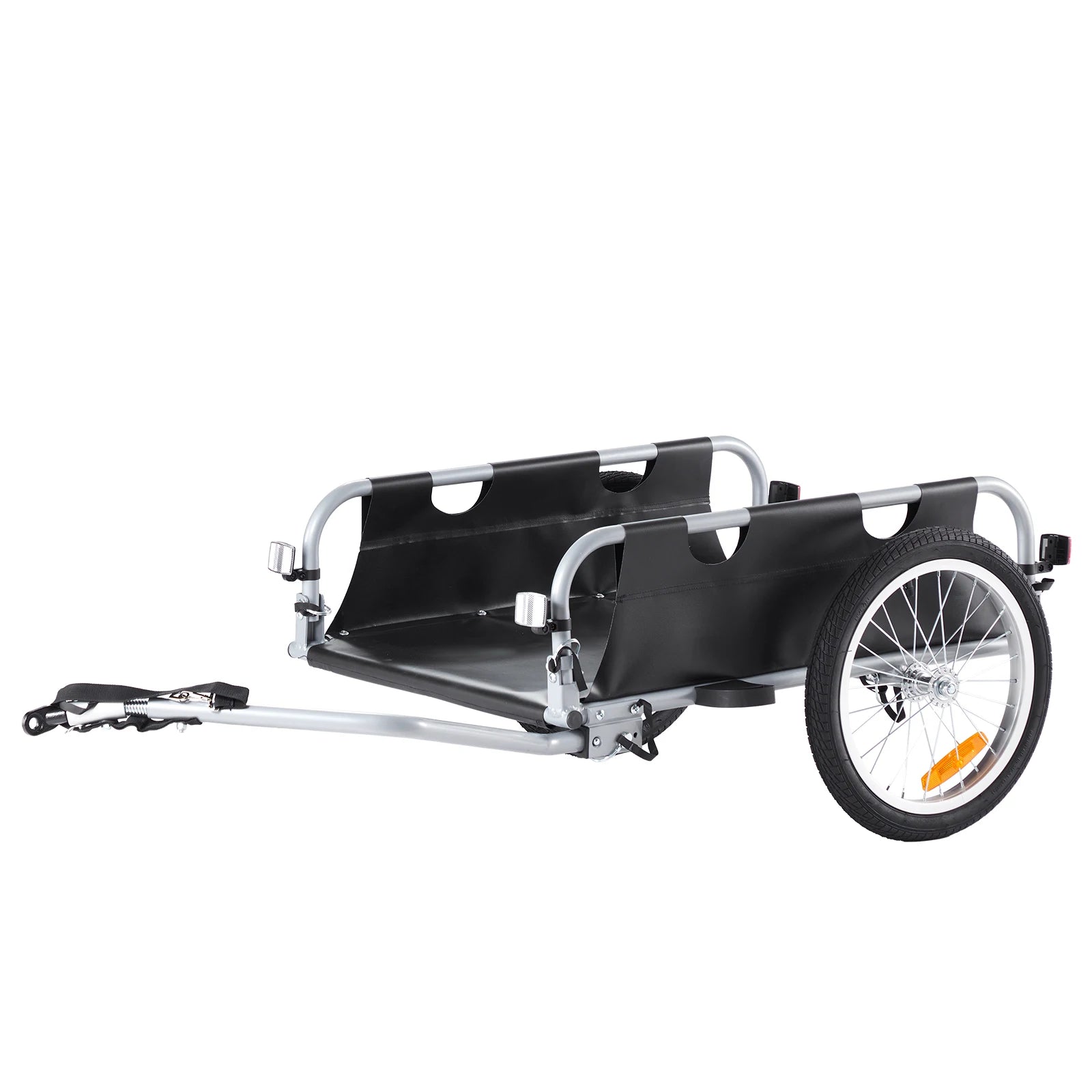 Fietsbagagekar – Fietsaanhanger – Bagagewagen – Fietskar – Aluminium Frame – 45 Kg Draagvermogen – 16-Inch Banden - QUORE