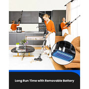 Steelstofzuiger Draadloos - Steelstofzuiger - Stofzuiger - Steelstofzuiger Snoerloos - Krachtige Zuigkracht - 30000Pa - 60 minuten looptijd - <500w - Li-ion - Zwart