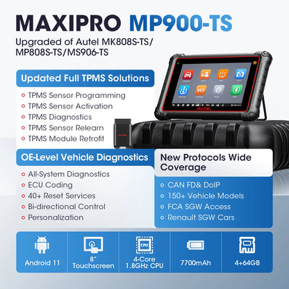 OBD2 Scanner – Diagnosecomputer – Auto Uitlezer – Foutcode Lezer – Uitleesapparaat – Bi-directionele Controle – Ondersteuning FCA SGW & CAN FD