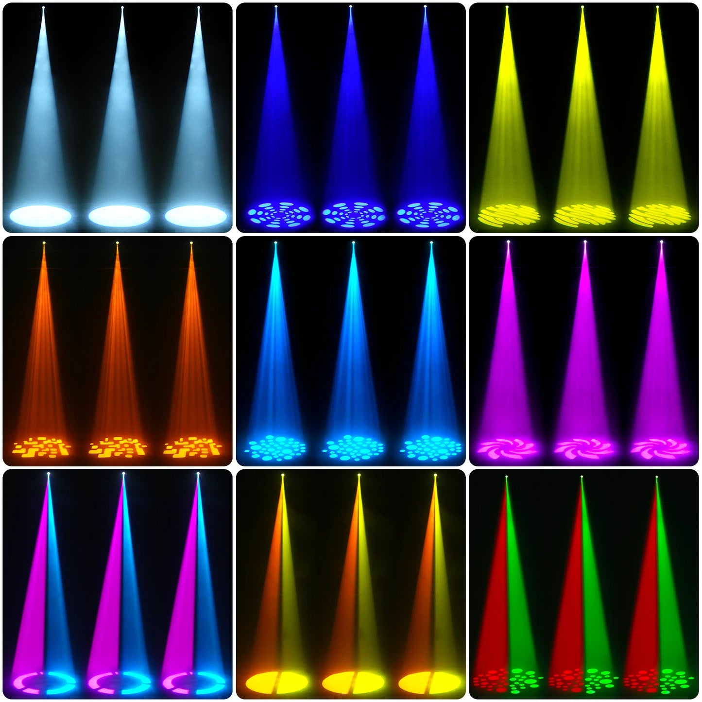 Movinghead – Podiumverlichting – Discolamp – DJ Licht – Partylicht – Set Van 4 – 30W RGBW LED – DMX512 Compatibel - QUORE