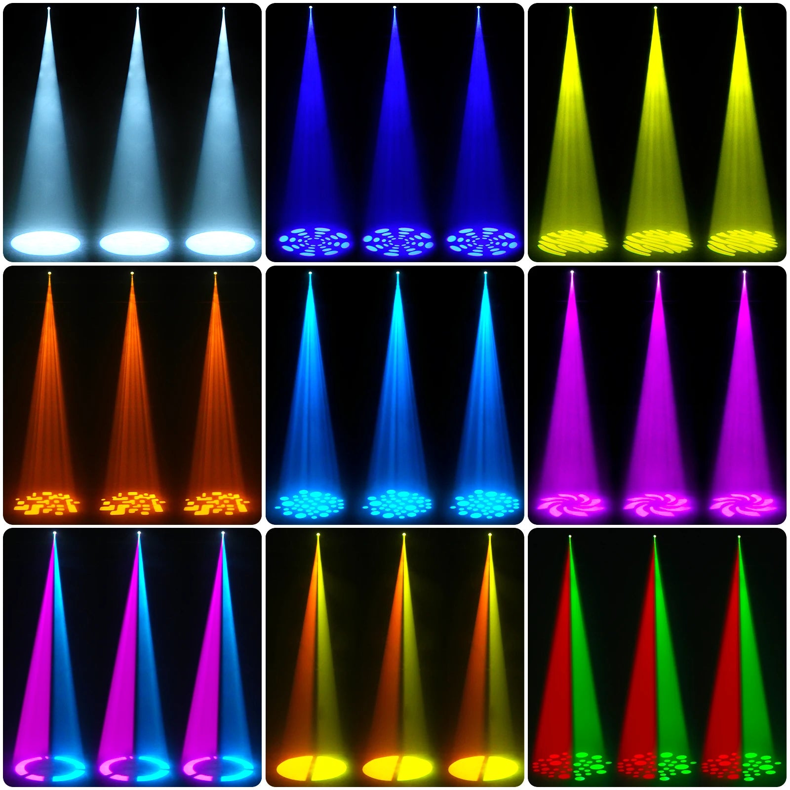 Movinghead – Podiumverlichting – Discolamp – DJ Licht – Partylicht – Set Van 4 – 30W RGBW LED – DMX512 Compatibel - QUORE