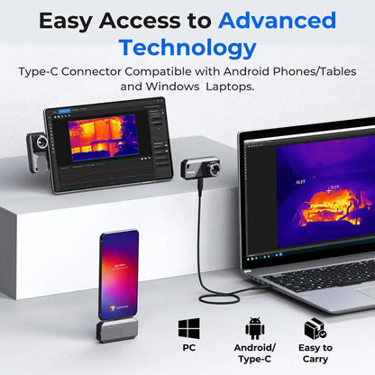 Warmtebeeldcamera - Thermische Camera - Warmtecamera - Infrarood Camera - Instelbare Lens Thermische Beeldcamera – 9mm Sensor – USB-C Compatibel – Geschikt voor Android Apparaten