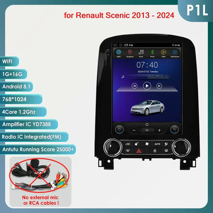 Multimedia Autoradio – 2DIN Radio – GPS Navigatie – Android Auto – CarPlay – 9,7" QLED Touchscreen – Android 14 Systeem – Ingebouwde 4G Verbinding - QUORE