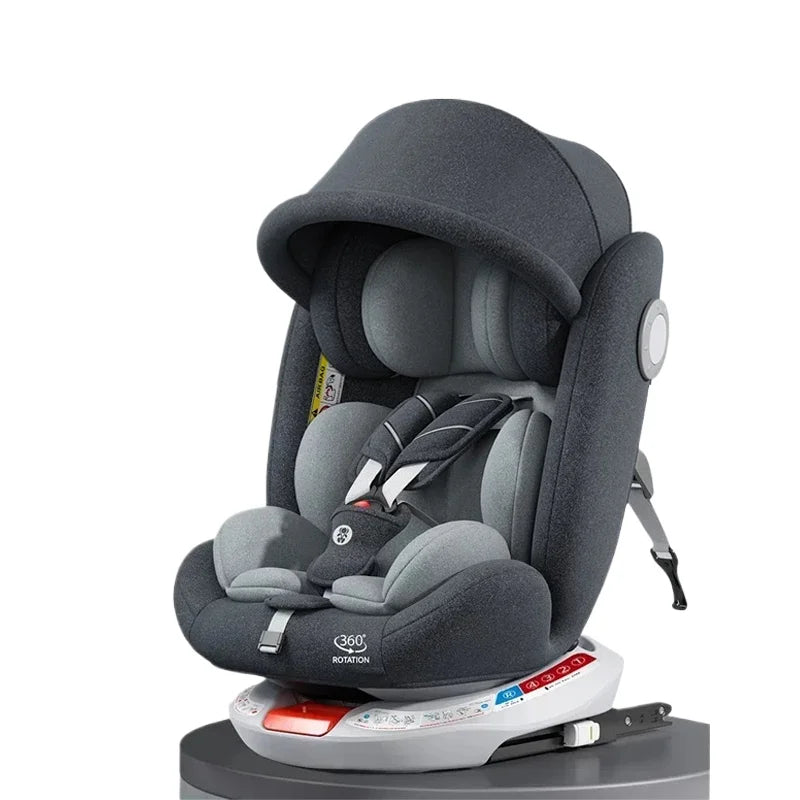 Baby Autostoel - Autostoeltjes - Autostoel Kinderen - Veiligheidszitje - Verstelbare Rugleuning - ECE Standaard - ISOFIX Bevestiging - Grijs