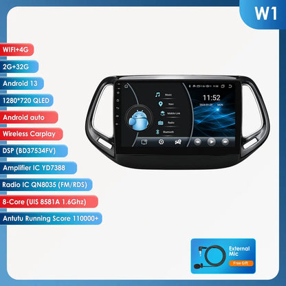 Autoradio – Auto Radio – Multimedia Speler – GPS Navigatie – Carplay – Android 14 – 9 Inch Touchscreen – Bluetooth 5.0 & 4G - QUORE