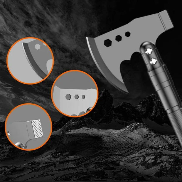 Buiten kampeerschep - Compact - Draagbaar en Betrouwbaar voor Kamperen - Wandelen - Trekken en Overlevingsavonturen - QUORE