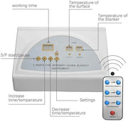 Sauna Deken - Infraroodtherapie - 650W - 220V - 60Hz - extern PU - intern PVC - Stress - Pijnverlichting - Fibromyalgie - Reuma - Ontspanning - Roze