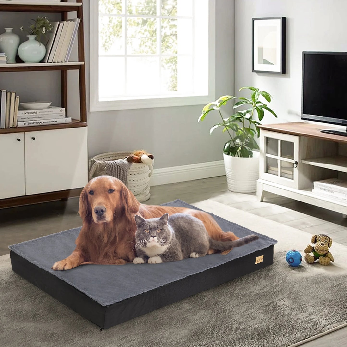 Hondenbed - Kussen - Wasbare - met Waterdichte Hoes -Orthopedische - Comfortabel & Stevig - 2-in-1 Ontwerp - Antislip Bodem - Extra Groot Formaat