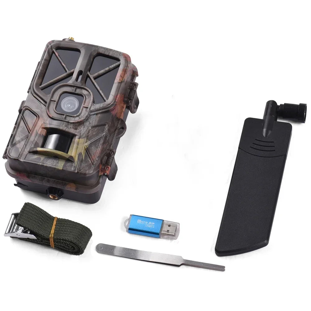 Wildcamera – Trailcamera – Jachtcamera – Wildlife Camera – Buitencamera – 36MP Foto’s – 4K Video Met Nachtzicht