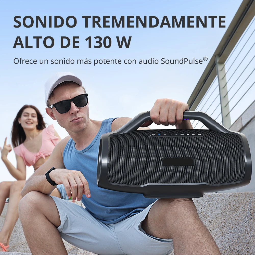Luidspreker - Bluetooth-Luidspreker - Bluetooth Speaker Draadloos - Tafelbladmontage - Compatibele met Laptop - Tablet - Smartphone - 3-weg geluidssysteem - 25W - 20Hz-20KHz - 18000mAh - Sync Up 100+ Device - Zwart