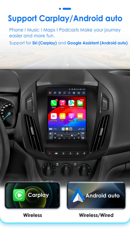 360° Camera – Multimedia Systeem – Auto Navigatie – Touchscreen Radio – 9,7 Inch Android 13 – 4G Internet – Wireless CarPlay – Voor Ford Transit & Tourneo Connect 2013-2018