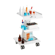 Laboratoriumwagen- Wagen - Kar - Trolley - K-ST753 - 220lbs - Metalen Verrijdbare Kar - voor Laboratoriumkliniek Schoonheid en Salon