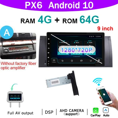 Autoradio – Auto Stereo – Car Multimedia – GPS Speler – Android Auto – 10,25 Inch Touchscreen – Android 14 Besturingssysteem - QUORE