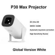 MicroData - Projector - Miniprojector - Draagbare projector - Quad-core 64 bit ARM Cortex™-A53,1280*720P 150 ANSI, Android 11 - Wit