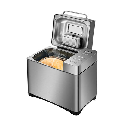 Broodsnijmachine - Broodbakmachine - Broodbakmachine - Automatische Broodbakmachine - 19-in-1 - 650W - 1KG - Inclusief Fruit & Notendispenser - QUORE