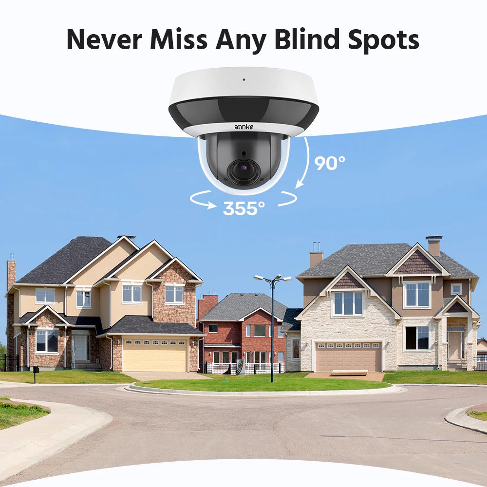4MP PTZ Beveiligingscamera – IP Camera – Bewakingscamera – Dome Camera – Security Camera – Slimme AI Detectie – 4x Optische Zoom – POE Aansluiting